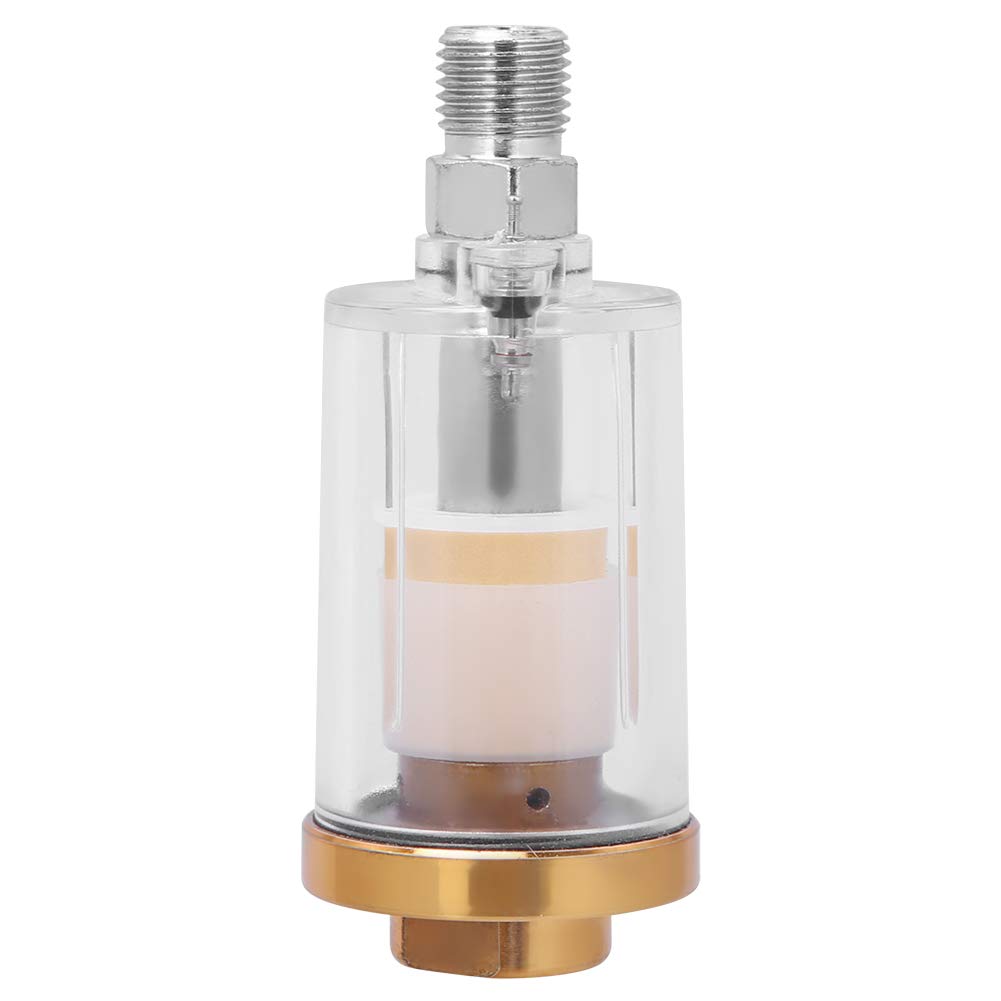 Oumefar 1/4 Inch BSPP Oil Water Separator Compressed Air Filter with Pressure Regulator for Spray Guns & Air Tools - Ideal for Painting, Sandblasting & Pneumatic Equipment Maintenance