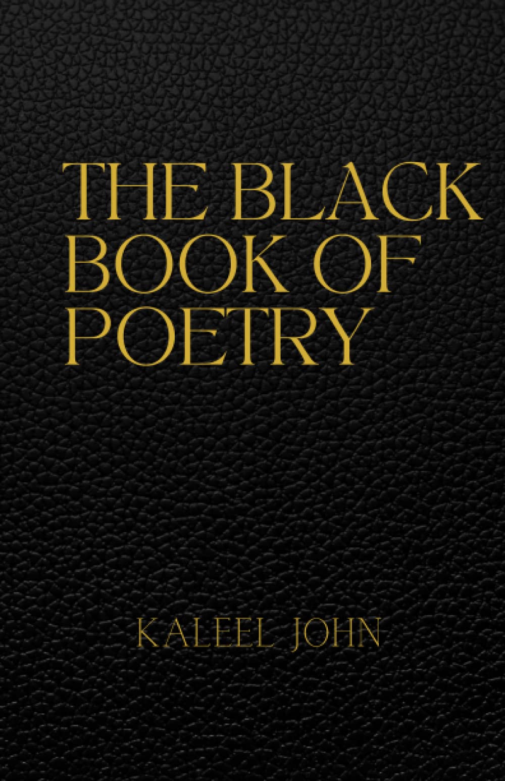 The Black Book Of Poetry: A Black Man's Poetic Journey Through Love, Pleasure & Pain | African American Poetry Collection | Perfect for Book Clubs, Gifts & Self-Reflection