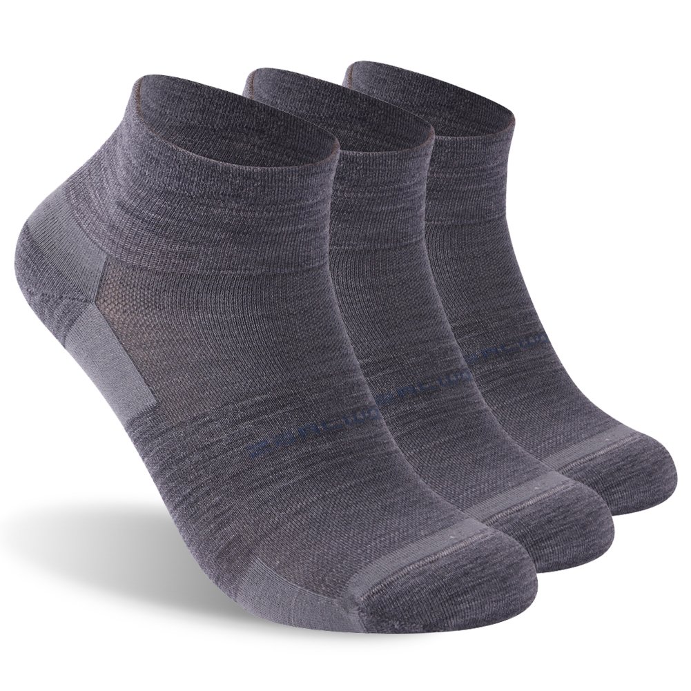 ZEAL WOOD Unisex Wool Athletic Socks - Lightweight Breathable Cycling Socks for Men & Women - Perfect for Running, Hiking & Outdoor Sports