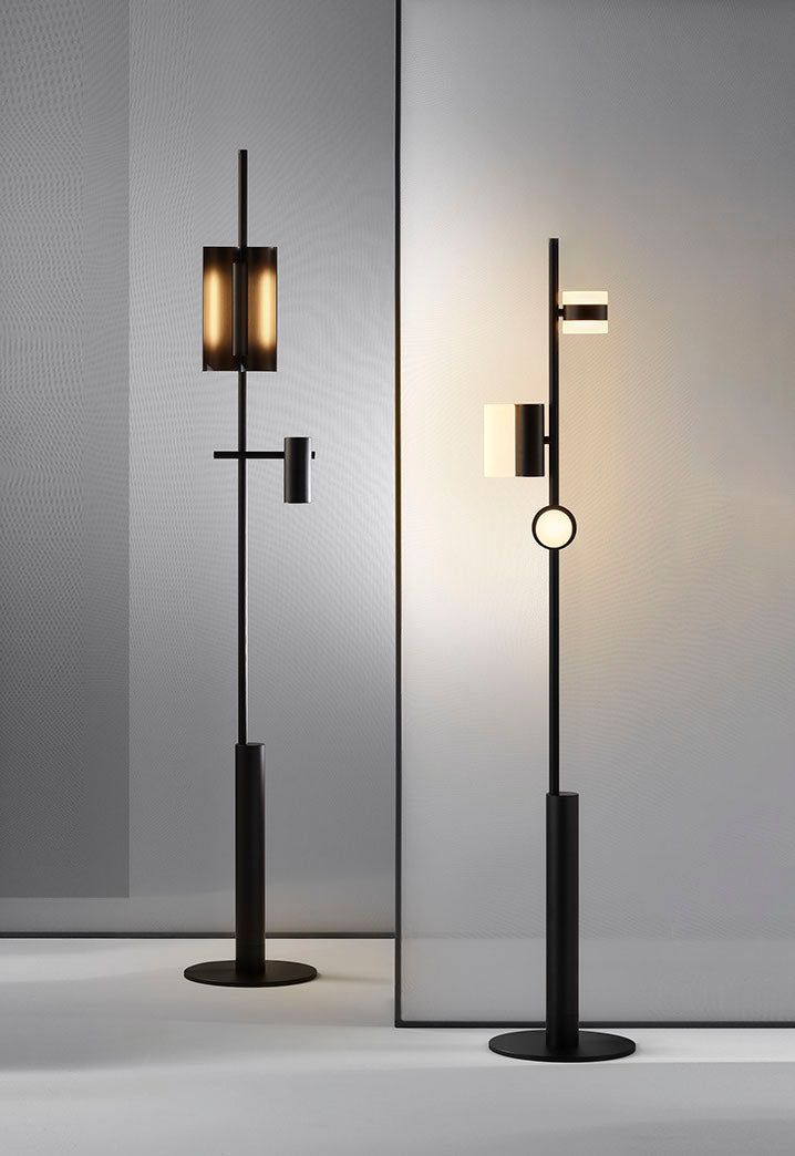 Axis Modular Floor Lamp - Adjustable Modern LED Standing Light for Living Room, Bedroom & Office - Dimmable Brightness & Flexible Design for Home Decor