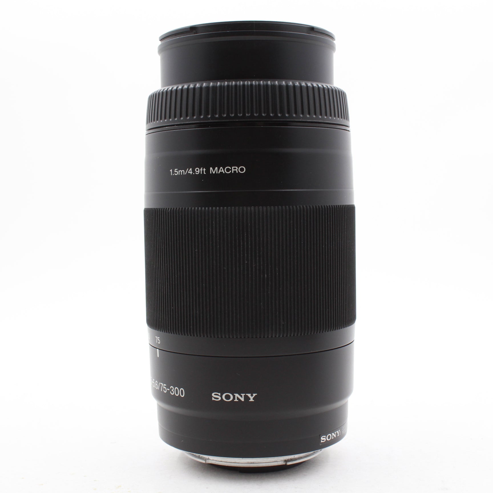 Used Sony 75-300mm f/4.5-5.6 Compact Super Telephoto Zoom Lens for Wildlife & Sports Photography - Alpha DSLR Camera Compatible