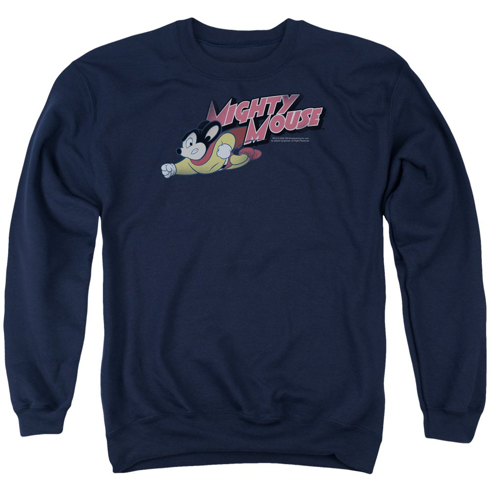 Mighty Mouse Retro Unisex Crewneck Sweatshirt for Men & Women - Casual Vintage Style for Everyday Wear & Gift Giving