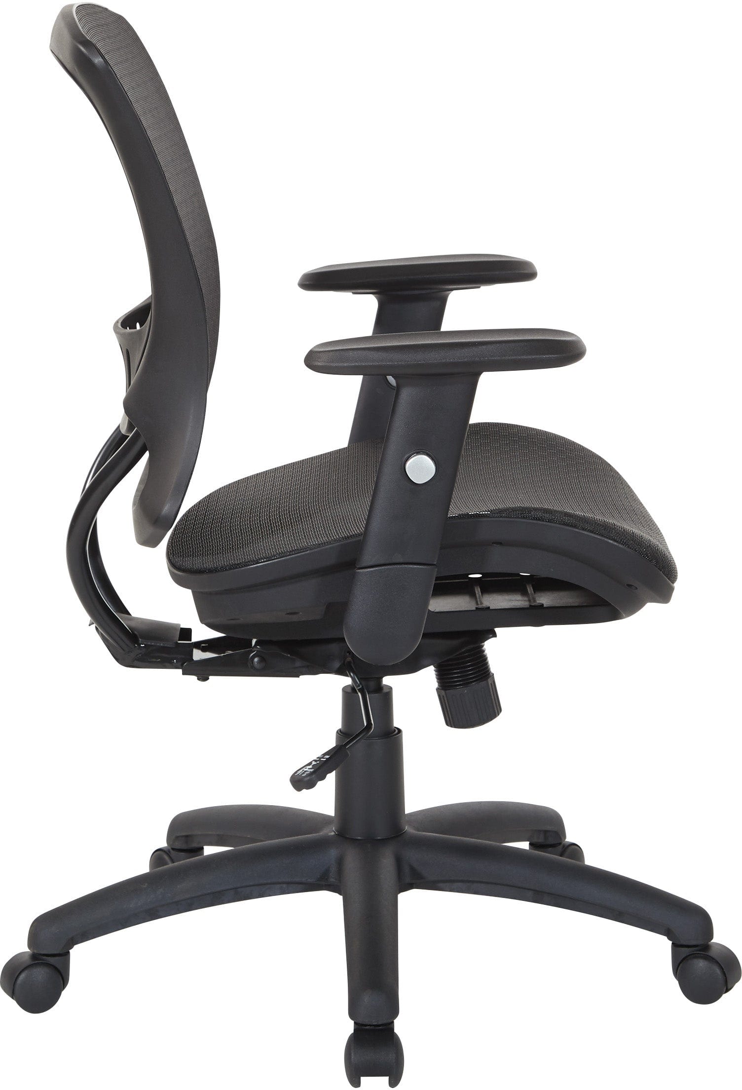 Office Star EM98910 Mesh Screen Seat and Back Chair - Ergonomic Office Chair for Home & Work, Perfect for Long Hours Sitting