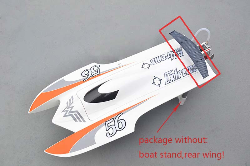 E22 Fiber Glass Electric Racing RC Boat - PNP with Motor, Servo & ESC, DIY Model 570x275x120mm, 75km/h - Perfect for Lakes, Ponds & Competitive RC Racing