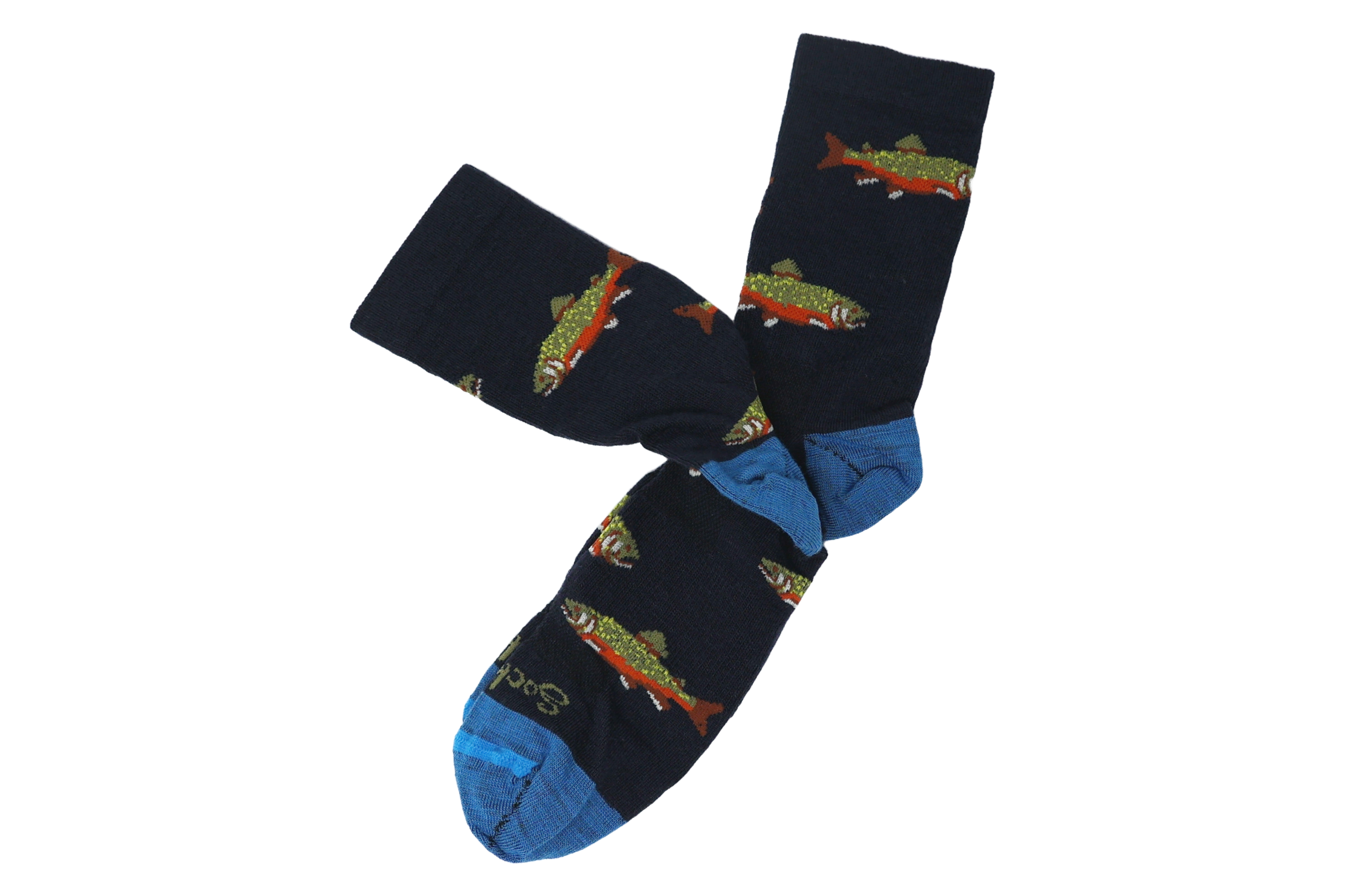 Brook Trout Fishing Socks for Men & Women - Comfortable Outdoor Hiking & Camping Socks - Perfect for Anglers & Nature Lovers