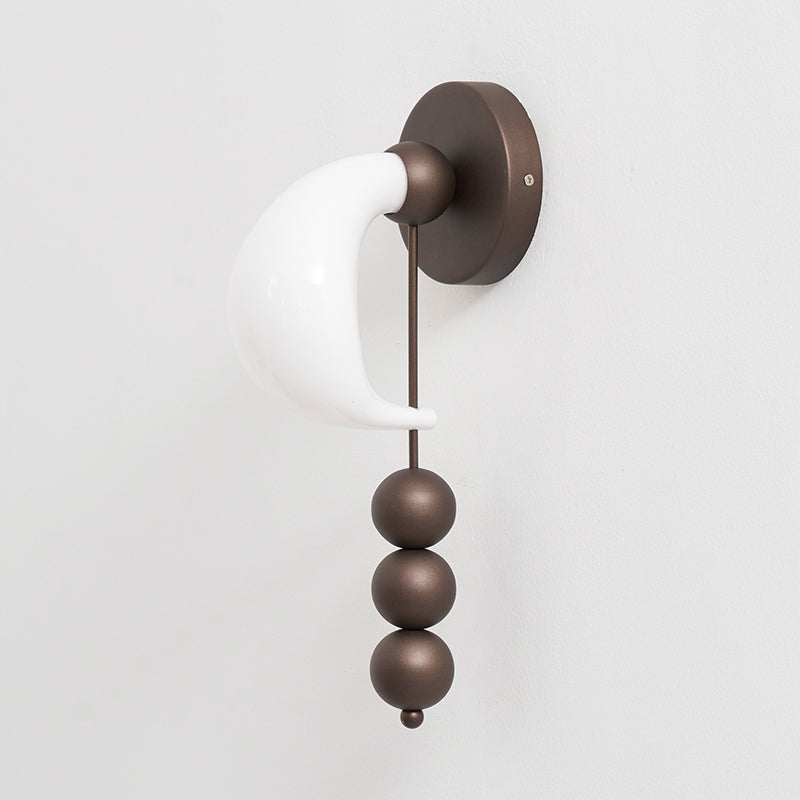 Luna Orbit Wall Lamp - Modern LED Wall Light Fixture for Bedroom, Living Room & Hallway - Energy Efficient Dimmable Sconce Lighting for Home Decor