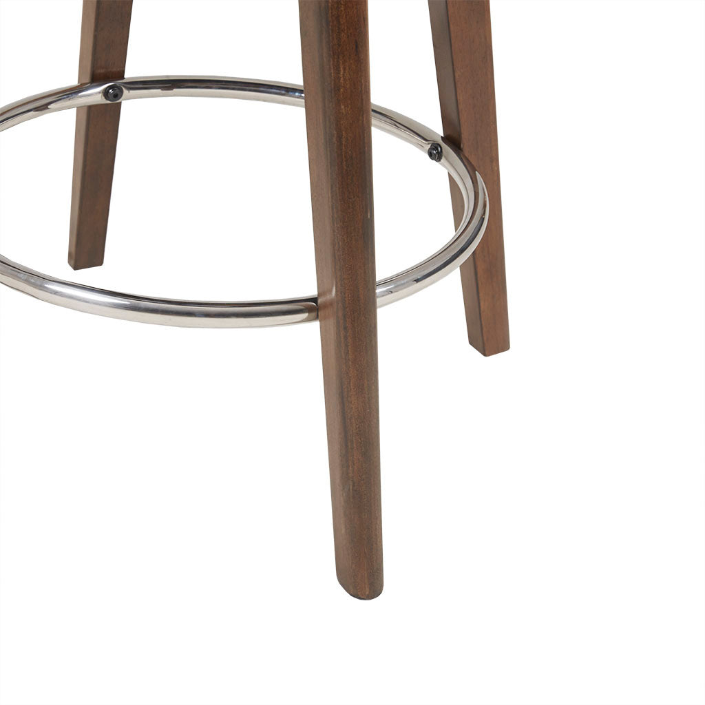 Swivel Counter Stool with Adjustable Height - Modern Bar Stools for Kitchen Island, Breakfast Nook & Home Bar - Comfortable 360-Degree Rotating Seat