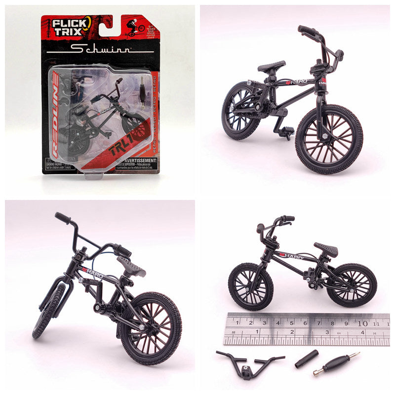 Premium FLICK TRIX Miniature BMX Finger Bike - Diecast Metal DeathTrap Bicycle Toy for Kids & Adults - Perfect Gift for BMX Lovers, Office Desk Decor & Stress Relief Fidget Toy