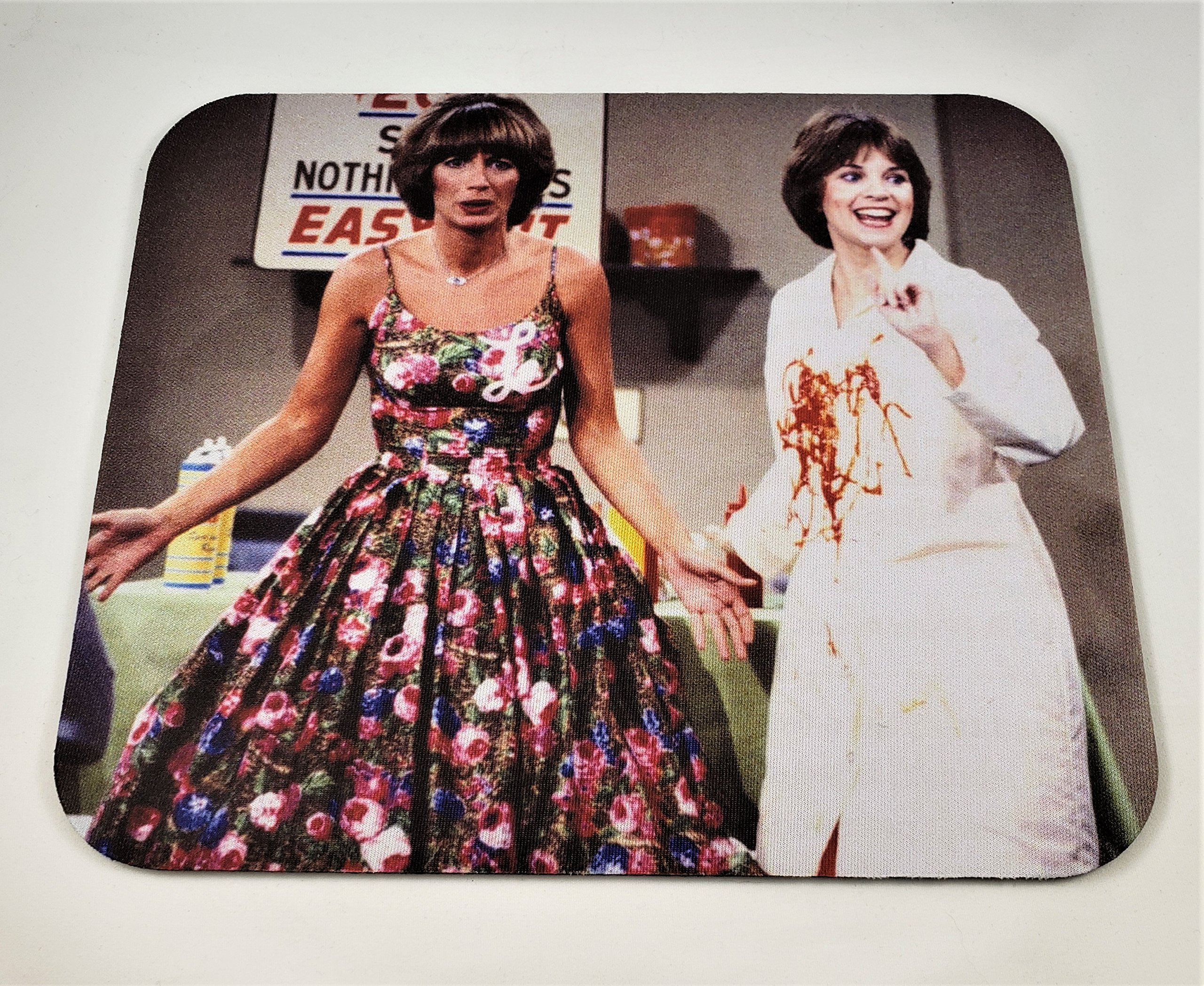 Laverne & Shirley Themed Computer Mouse Pad - Non-Slip Gaming & Office Desk Mat for PC Laptop - Perfect for Work, Gaming & Home Office Use