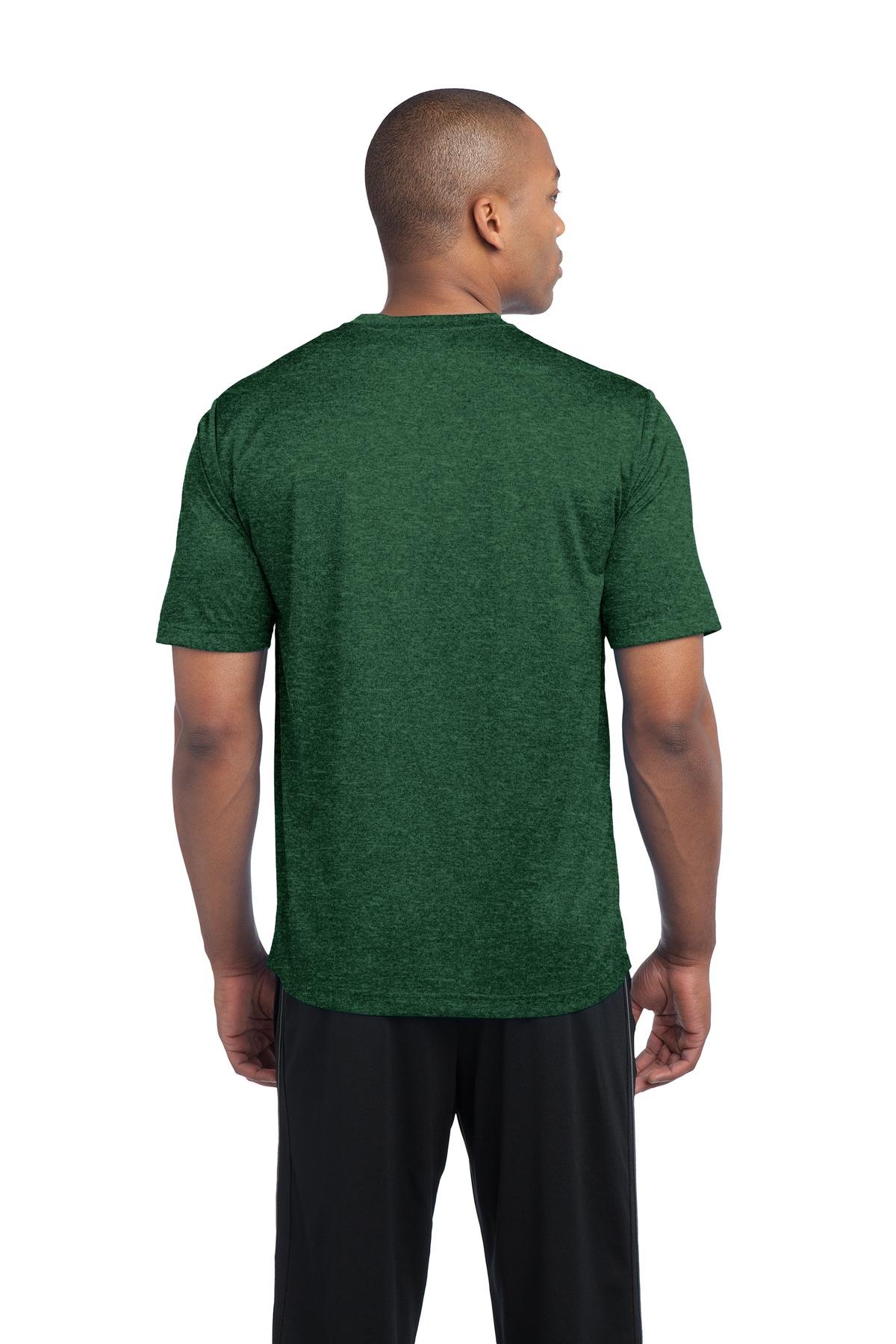 SPORT-TEK Men's Tall Heather Contender Tee - Moisture Wicking Performance Shirt for Workouts & Running - Comfortable Athletic T-Shirt for Gym & Sports