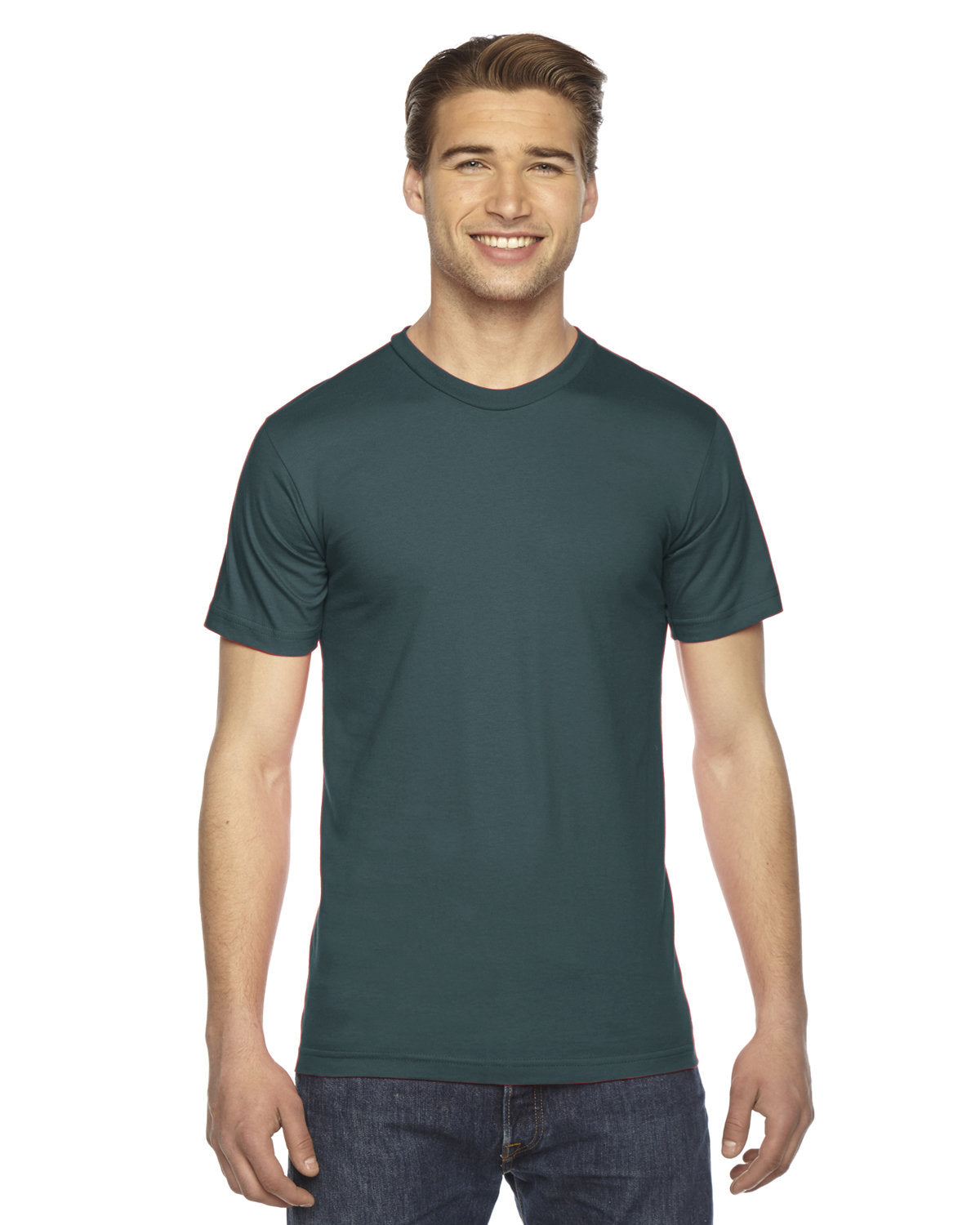 American Apparel 2001W Unisex Fine Jersey Short Sleeve T-Shirt - Soft Cotton Tee for Men & Women - Casual Wear, Gym, Everyday Outfits
