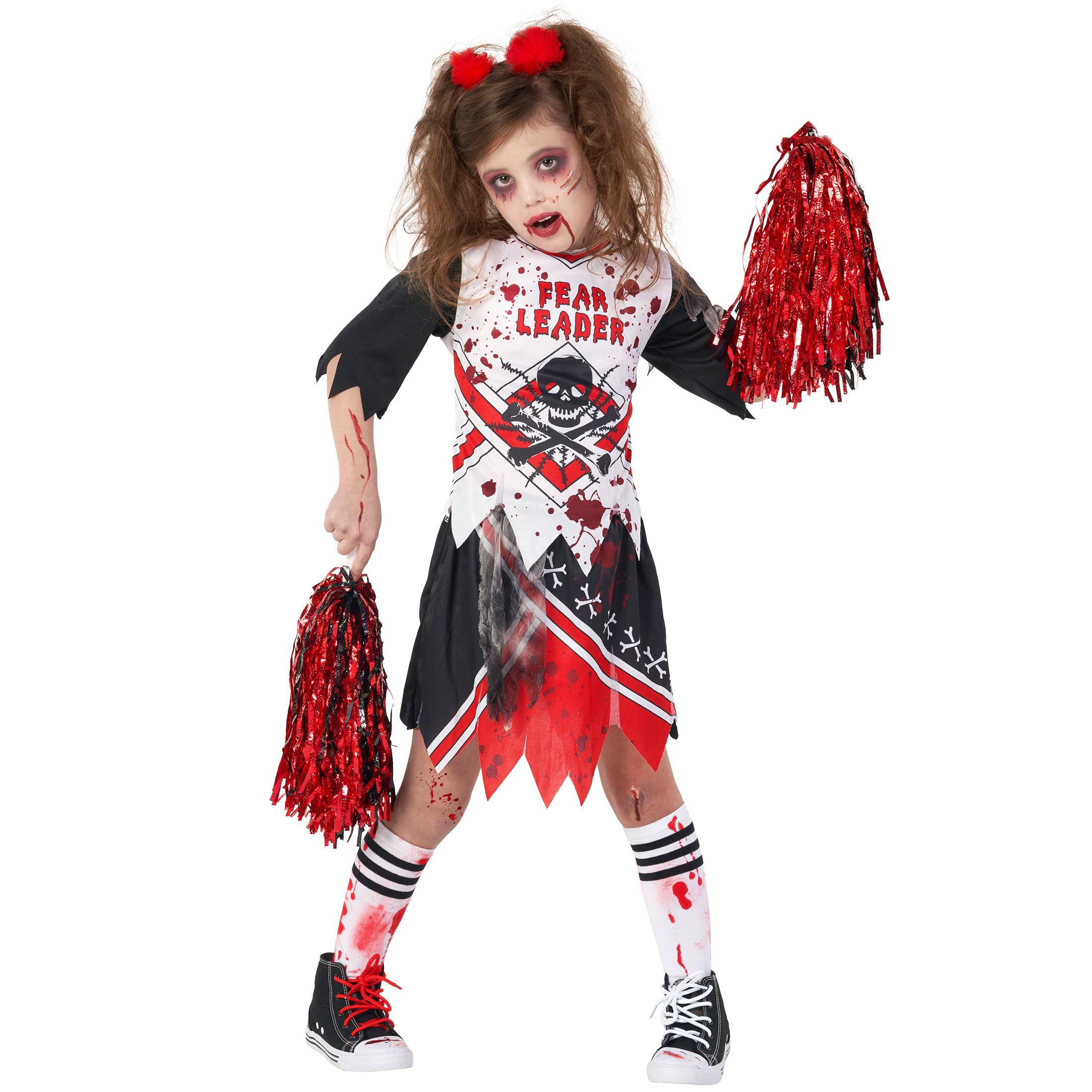 Scary Zombie Cheerleader Halloween Costume for Girls | Morph Zombie Fearleader Outfit | Perfect for Halloween Parties, Trick-or-Treating & Cosplay
