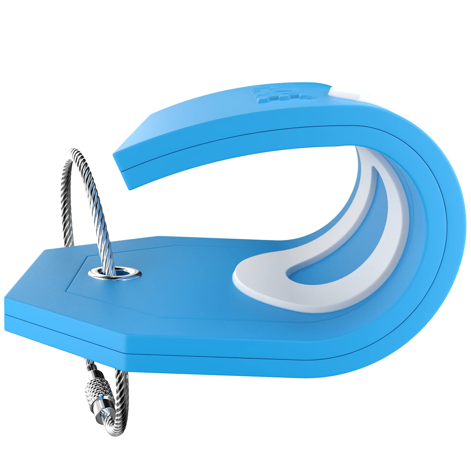 Initial Luggage Tag with Full Privacy Cover & Stainless Steel Loop - Aqua Teal - Personalized Travel Accessory for Suitcases, Backpacks, and Carry-On Bags