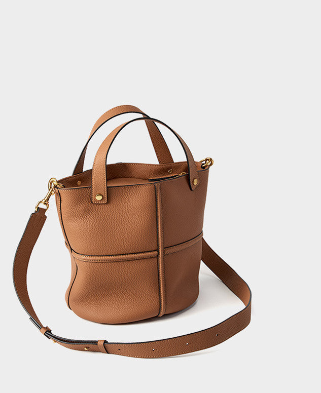 Stylish Leather Bucket Bag for Women - Fashionable Crossbody Shoulder Handbag - Perfect for Work, Travel & Everyday Use