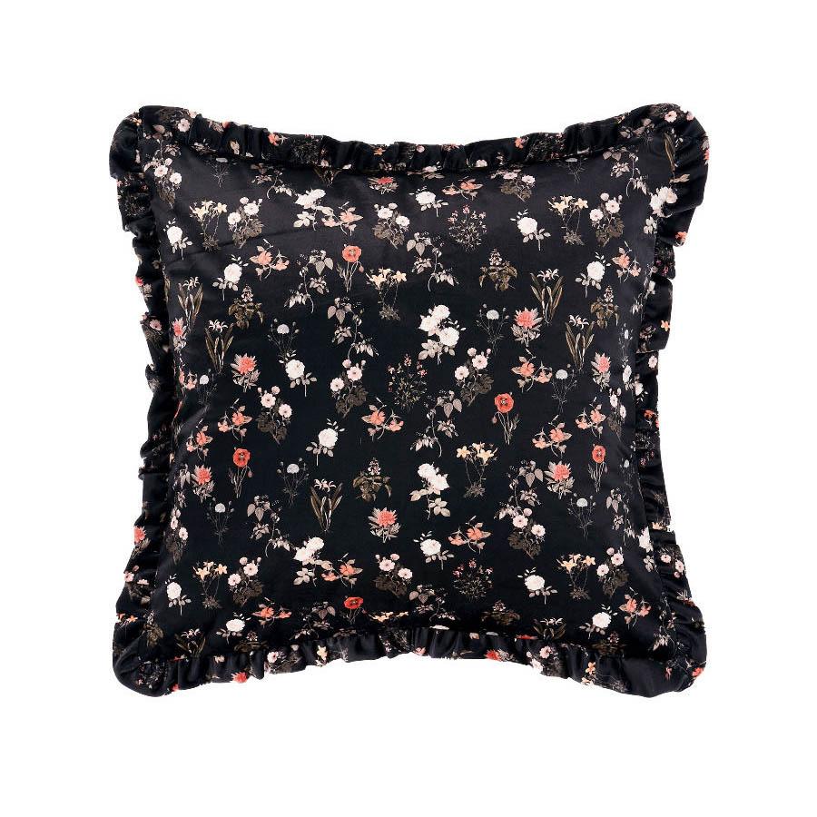 Linen House Gwyneth 48x48cm Square Decorative Cushion Cover - Soft Peach Linen Pillow for Sofa, Bed, Living Room & Home Decor