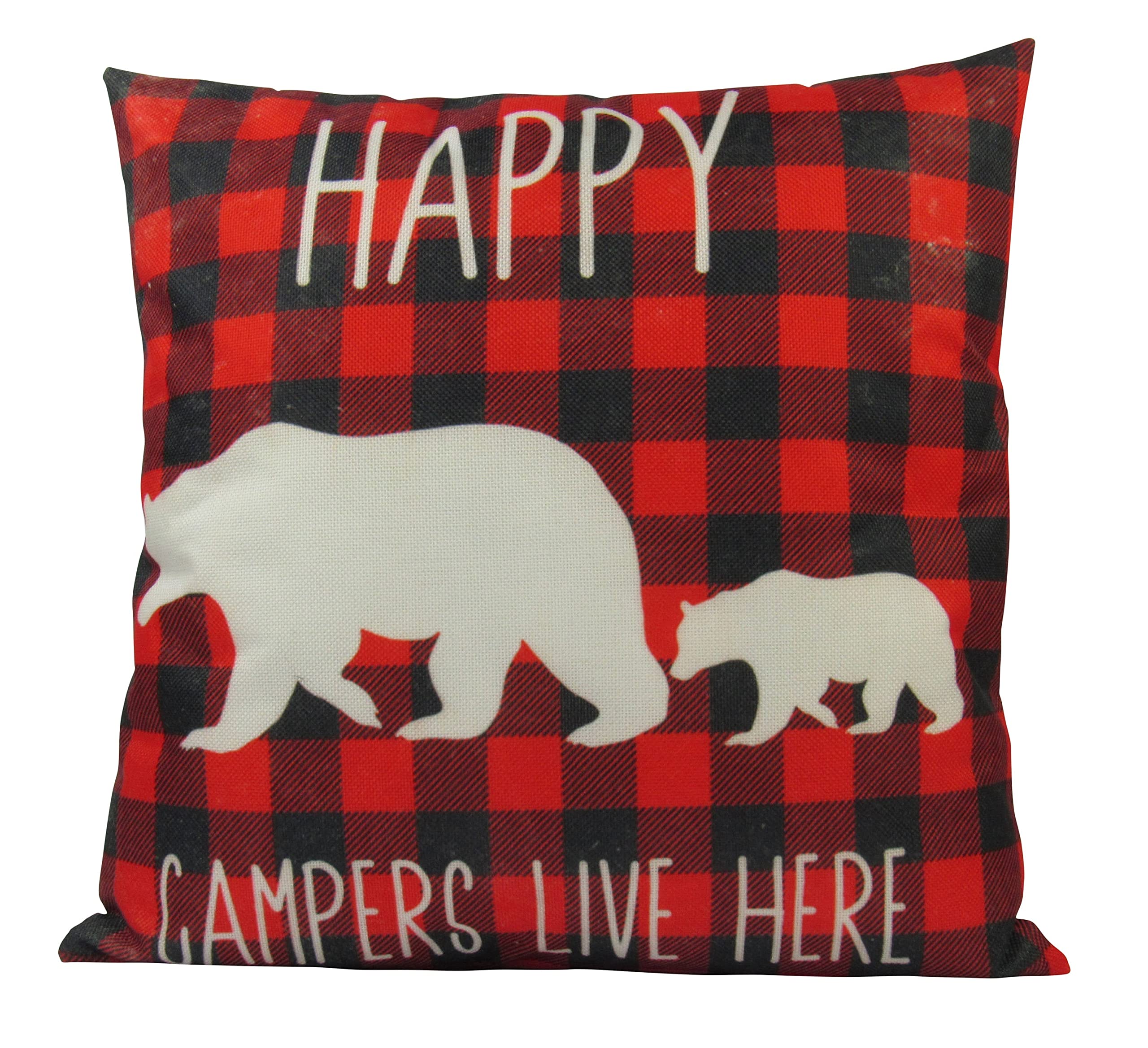 Cozy Plaid Pillow Cover - Cabin & Bedroom Decor for Home Comfort