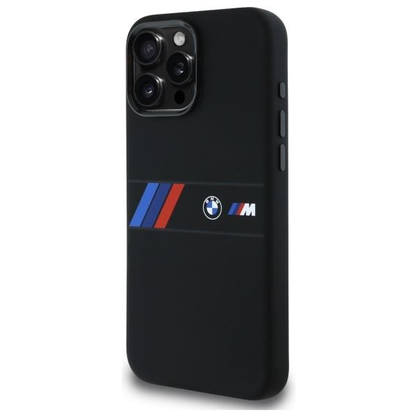 BMW MagSafe Silicone Case with Middle Stripe for iPhone 16 Pro Max 6.9