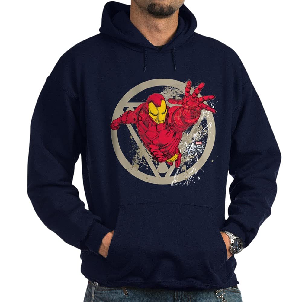 Iron Man Repulsor Hoodie - Dark Marvel Superhero Sweatshirt for Men & Women | Perfect for Cosplay, Comic Con & Superhero Fans