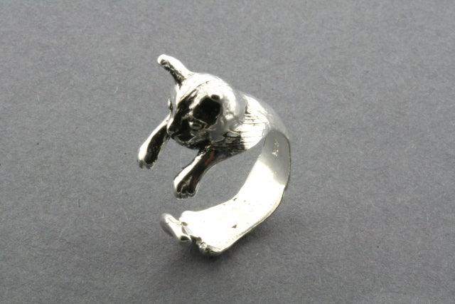Stylish Sterling Silver Kitten Ring for Women - Perfect Gift for Cat Lovers, Everyday Wear & Special Occasions