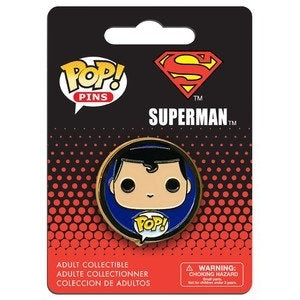 DC Universe Pop! Pins Superman - Collectible Enamel Pin Set - Perfect for Backpacks, Jackets & Gifts for DC Comics Fans