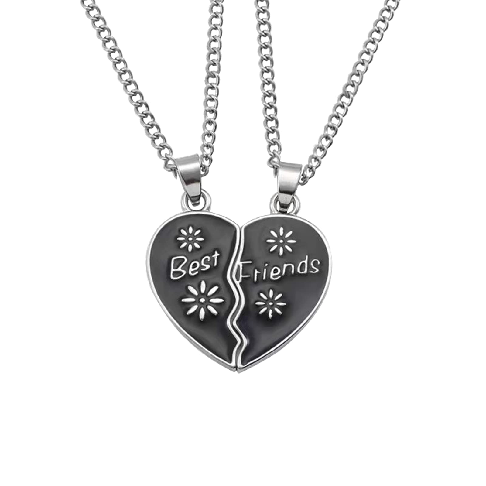 Best Friend Necklaces for 2 - MZLYQ Friendship Jewelry Set for Girls, Sisters, Women & Teens - Perfect Birthday Gift for Girls, Boys & Best Friends - Ideal for Everyday Wear & Special Occasions