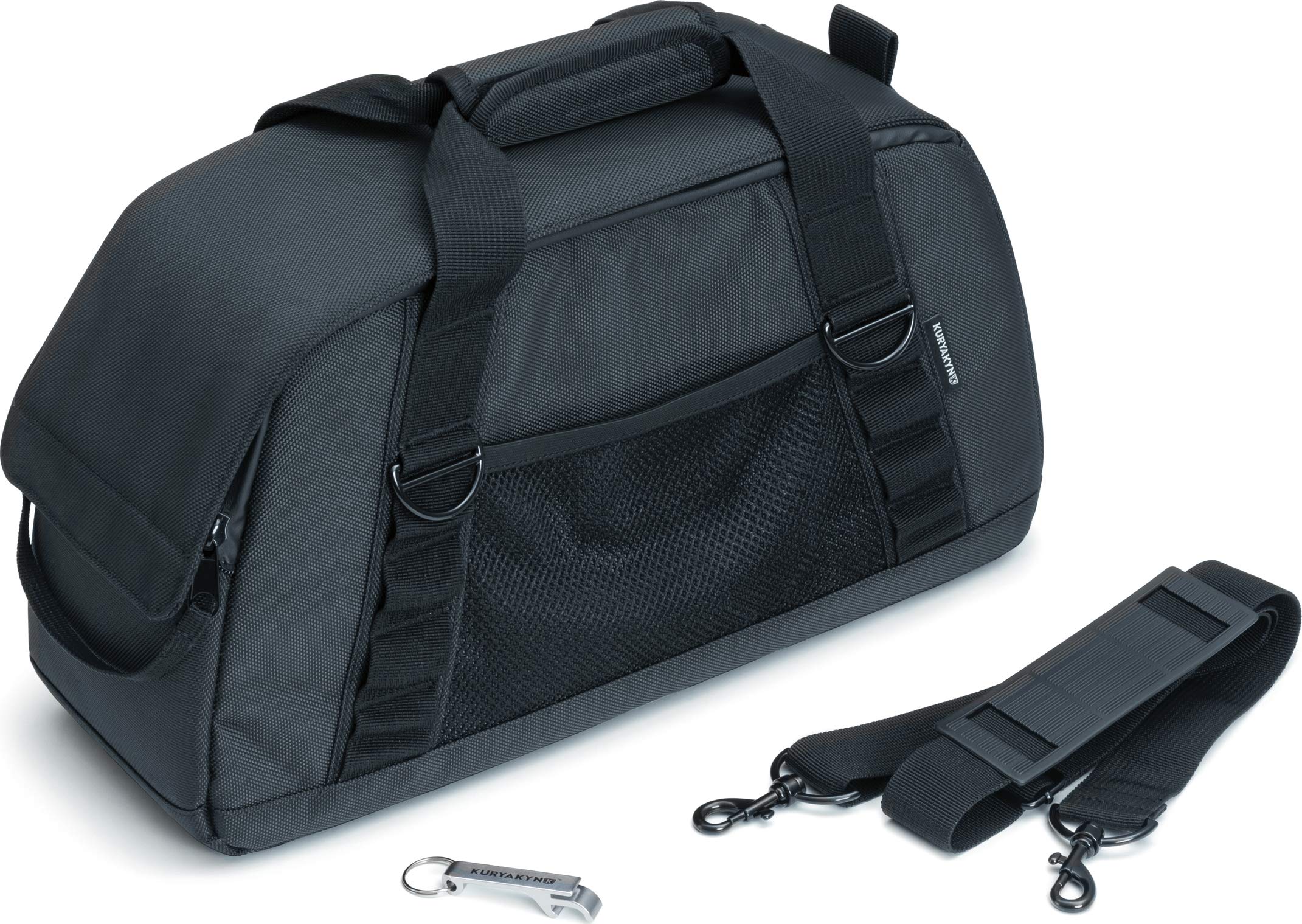 Kuryakyn 5202 Insulated Motorcycle Saddlebag Cooler Bag with Bottle Opener - 18 Can/12 Bottle Capacity, Black (Pack of 1) | Perfect for Motorcycle Rides, Camping & Outdoor Adventures