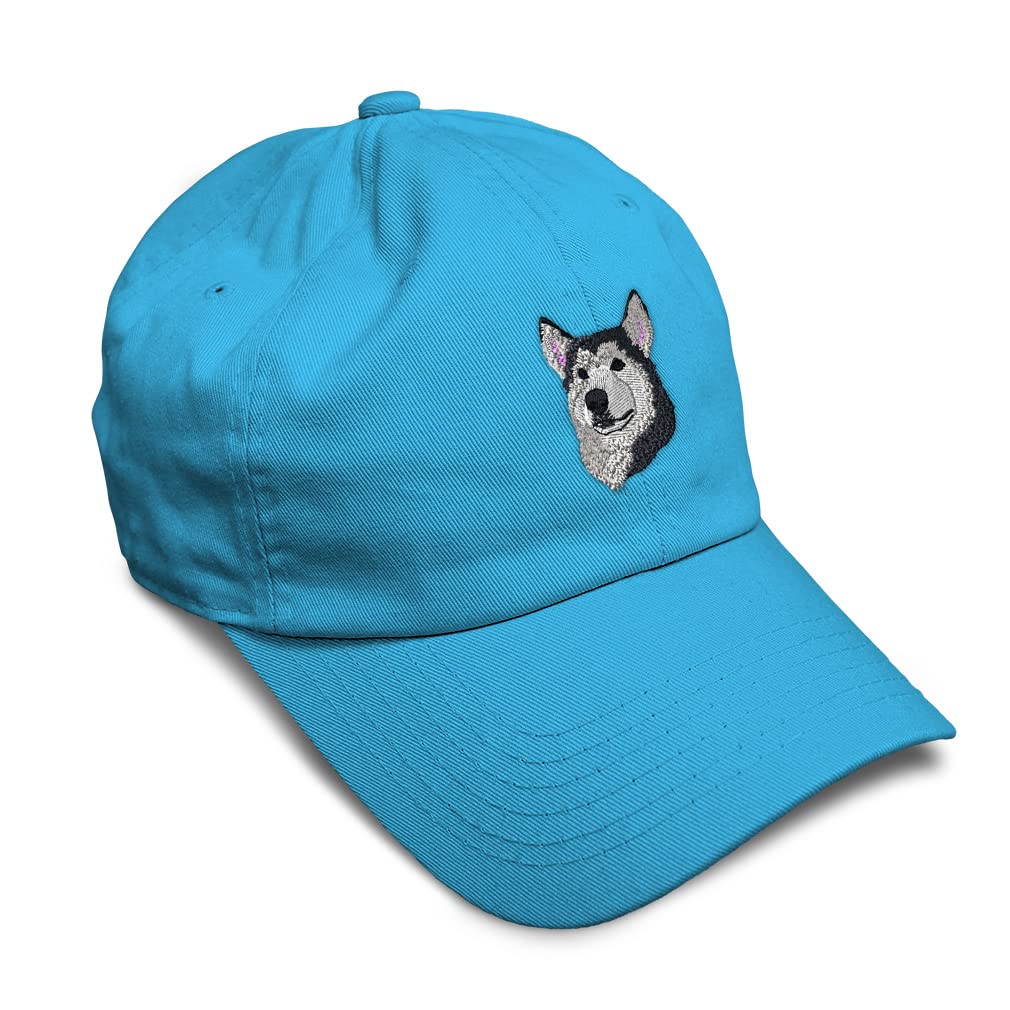 Soft Cotton Baseball Cap with Siberian Husky Embroidery - Adjustable Dad Hat for Men & Women | Perfect for Dog Lovers, Outdoor Activities & Casual Wear