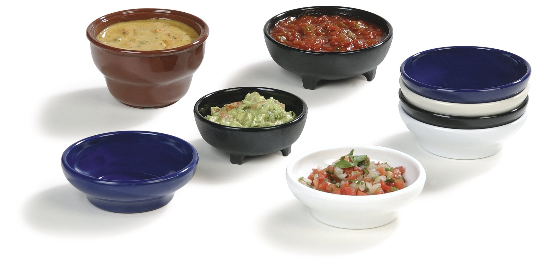 Carlisle 087542 5 oz. Melamine Salsa Bowl - Durable Bone-Colored Serving Dish for Restaurants, Catering & Parties (Case of 48) - Perfect for Chips, Dips, Condiments & Appetizers