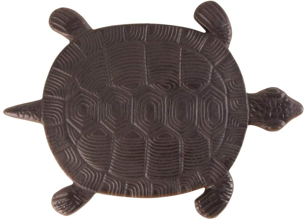Esschert Design Cast Iron Garden Turtle Stepping Stones - Set of 5, 32 x 23 x 1.8 cm - Decorative Pathway Pavers for Outdoor Landscaping, Yard & Patio Decor