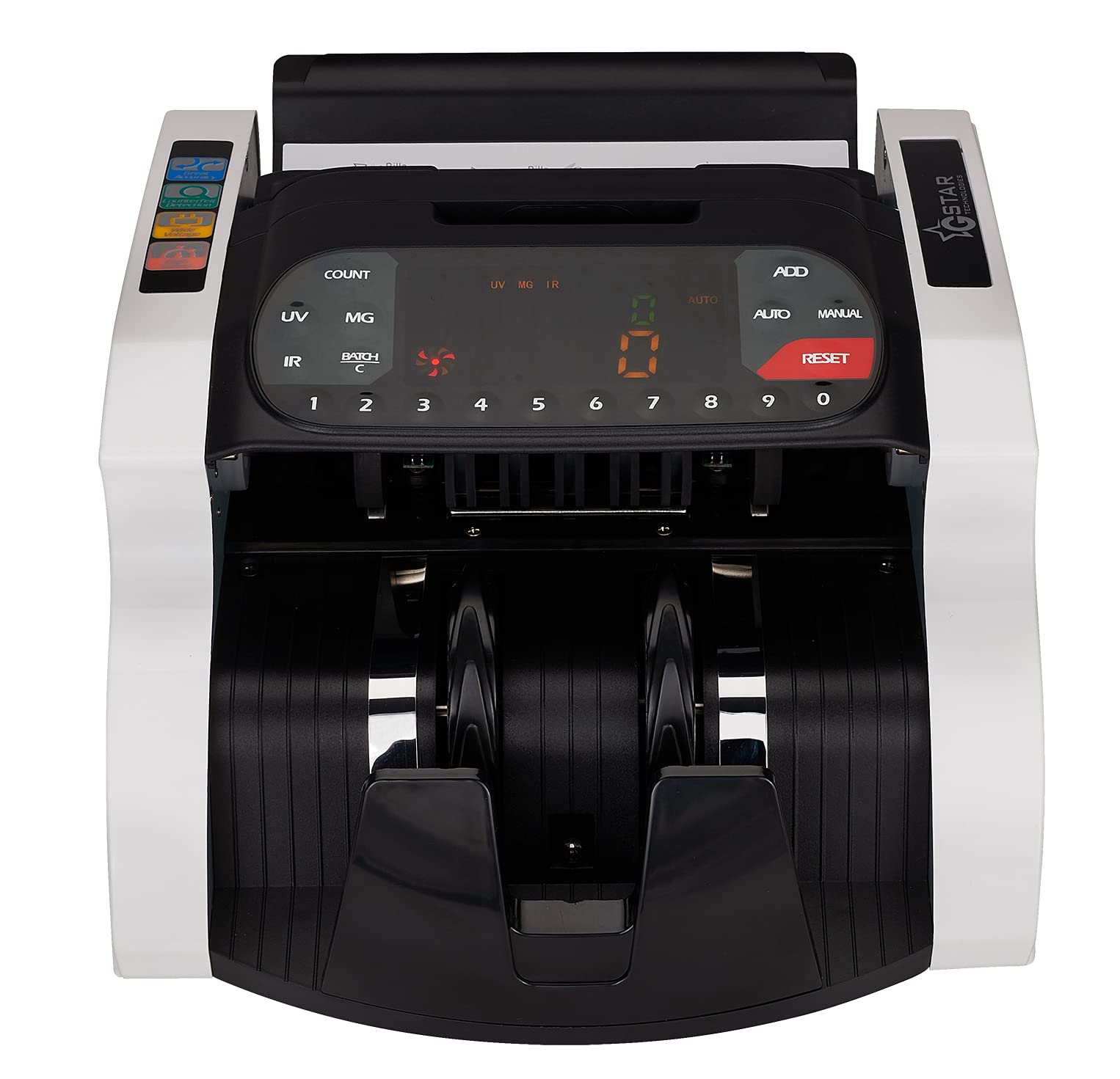 Premium Money Counter with UV/MG/IR Counterfeit Bill Detection | Large External Display | 1-Year Warranty | US Brand & Seller | Ideal for Banks, Retail Stores & Cash-Intensive Businesses