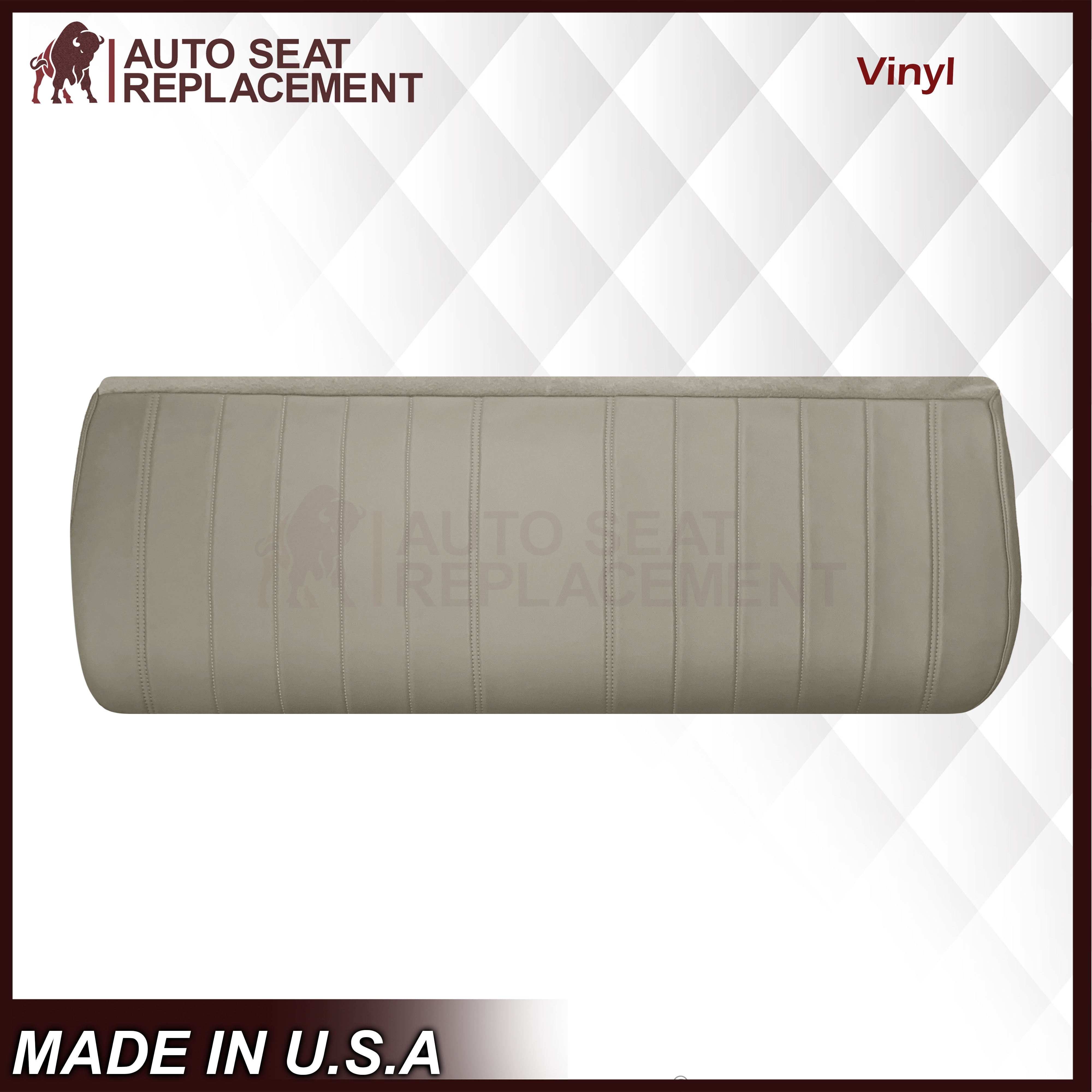 1987-1993 Dodge Pickup Truck Bench Seat Covers - Genuine Leather & Synthetic Leather Options in Gray - Perfect for Restoration & Customization Projects