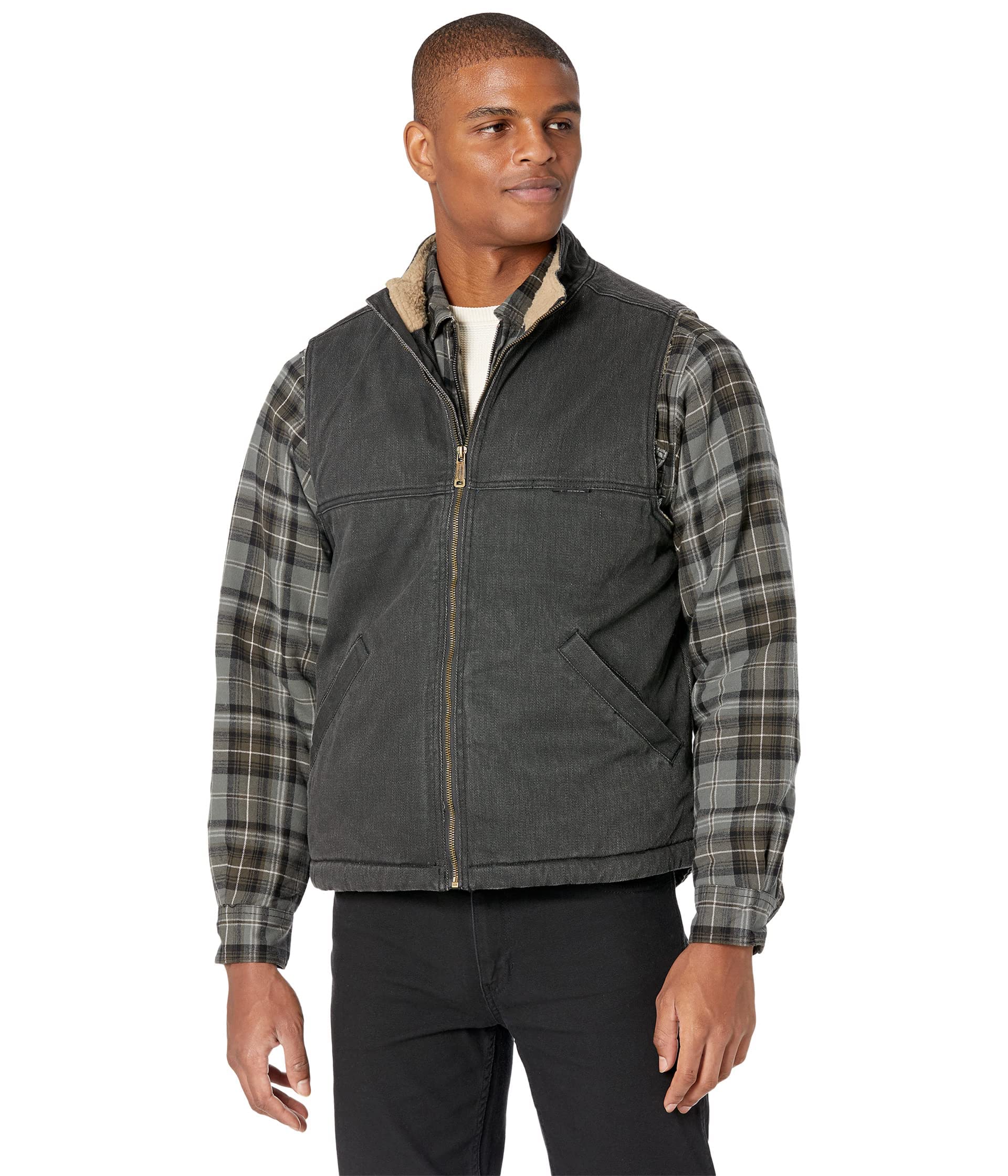 Wolverine Men's Upland Sherpa Lined Vest - Warm Fleece Hunting Jacket for Outdoor Activities & Winter Camping