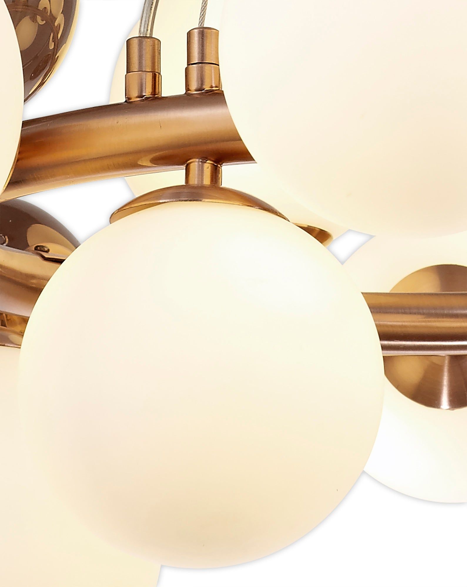 Modern Austin Circular Ceiling Light - 12Lt x G9 Bulb, Copper & Opal/Polished Chrome & Iridescent/Polished Chrome & Black Finish, Smoked Glass IP20 - Perfect for Living Room, Bedroom, or Office Lighting