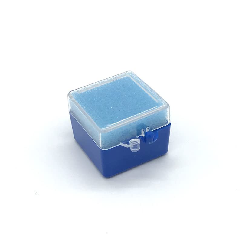 1000 Pcs Dental Crown Storage Boxes with Foam - 1 Inch Blue Denture Crown Veneer Organizer for Dental Lab & Clinic | Perfect for Dentists, Hygienists & Dental Technicians