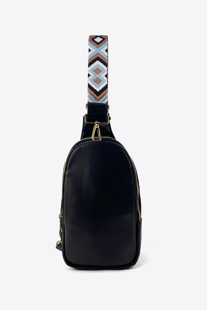 Adjustable Leather Sling Bag for Men & Women - Crossbody Shoulder Bag with Adjustable Strap - Perfect for Travel, Work & Everyday Use