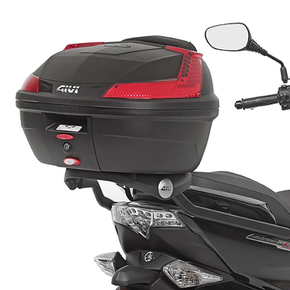 GIVI SR2121 Monolock Rear Rack - Universal Motorcycle Luggage Carrier for Touring & Commuting | Durable Aluminum Construction | Fits Most Sport & Cruiser Bikes