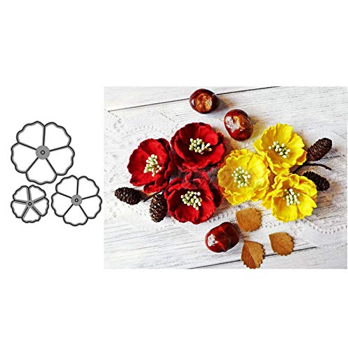 Flowers Metal Cutting Dies for DIY Scrapbooking - Artist Craft Stencils, Paper Punch Molds & Knife Blades - Perfect for Card Making, Journaling, and Home Decor Projects