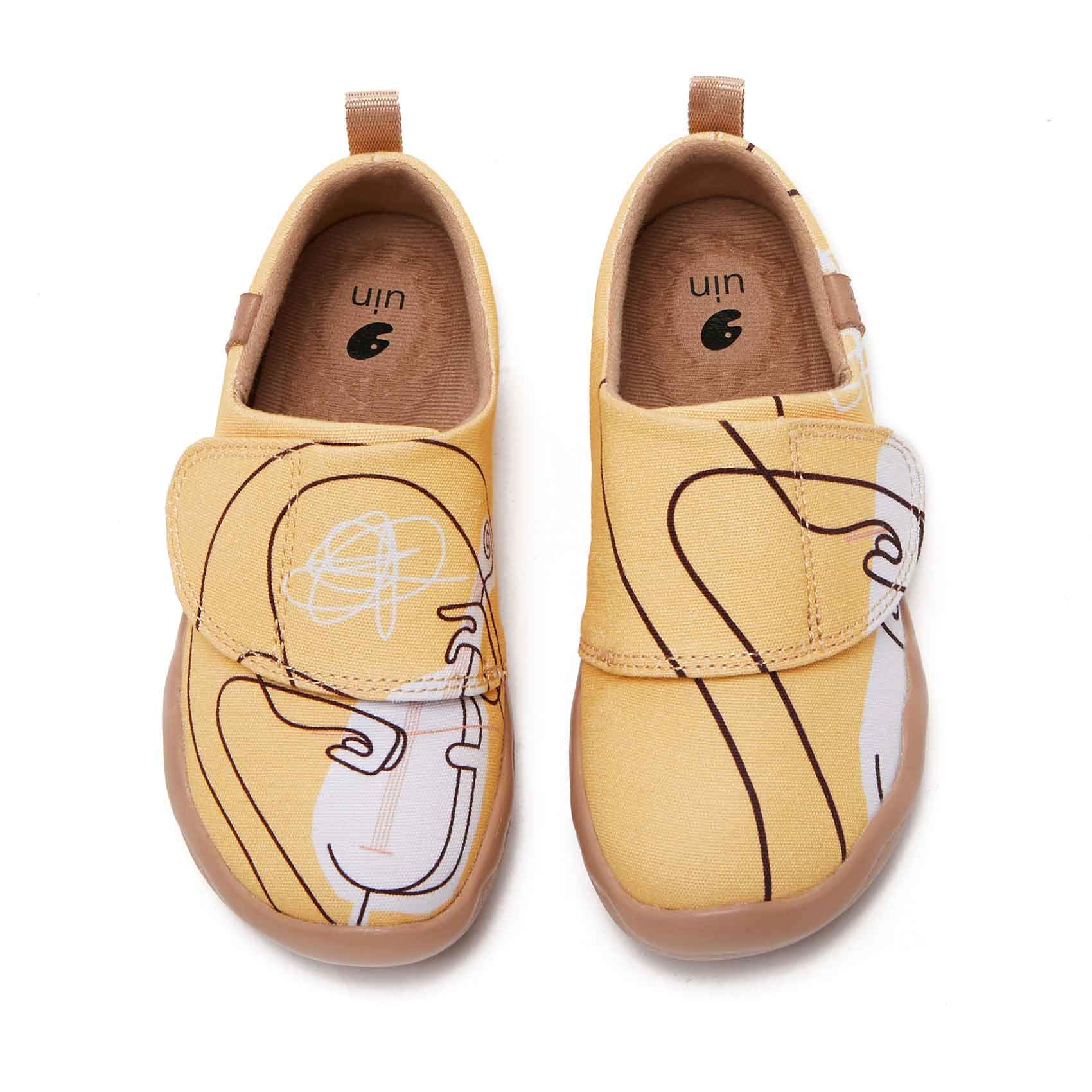 UIN Kids' Slip-On Canvas Loafers - Boys & Girls Casual Sneakers with Fun Paint Designs - Perfect for School, Travel & Everyday Wear