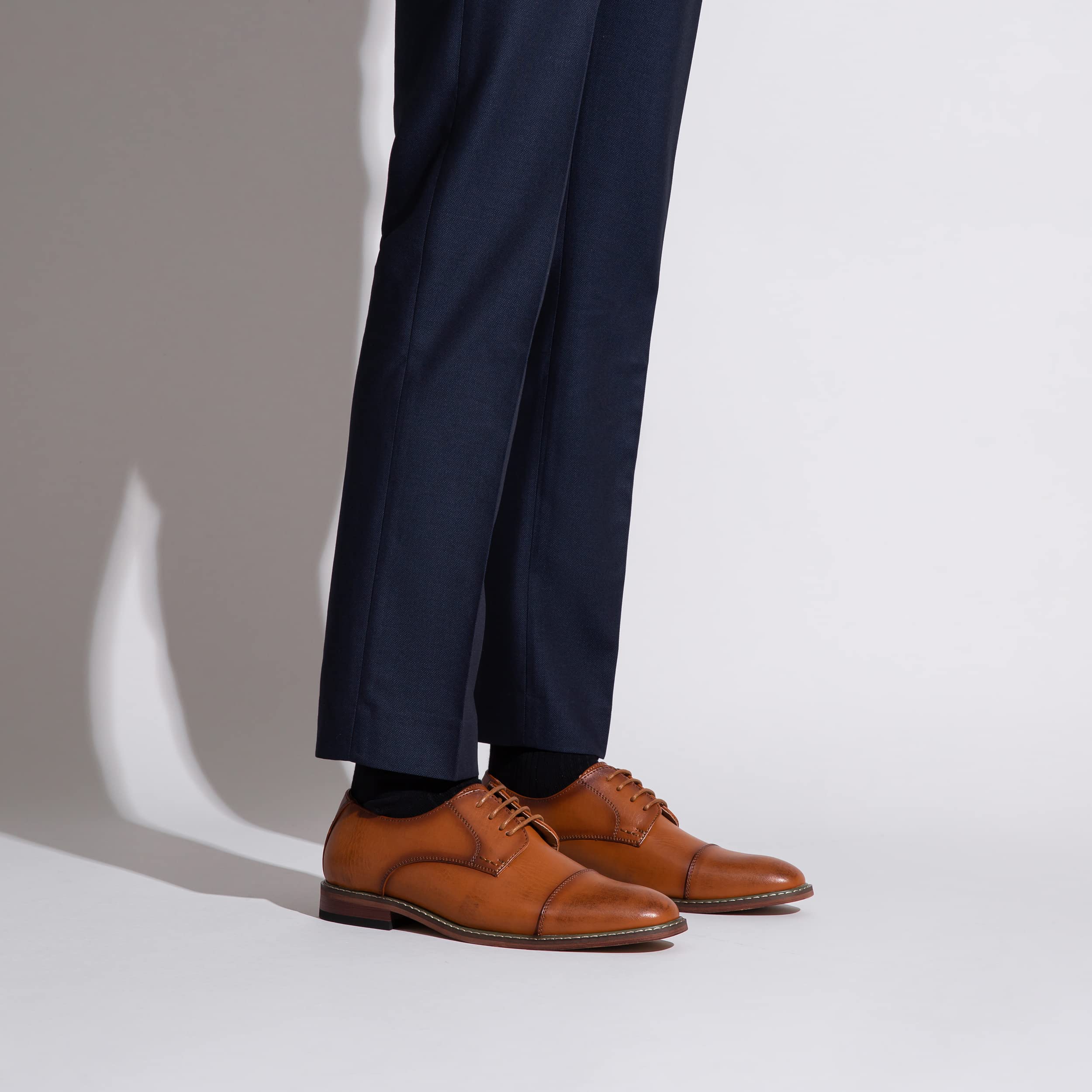 Vostey Men's Oxford Dress Shoes - Classic Business Formal Derby Shoes for Men | Perfect for Office, Weddings & Special Occasions