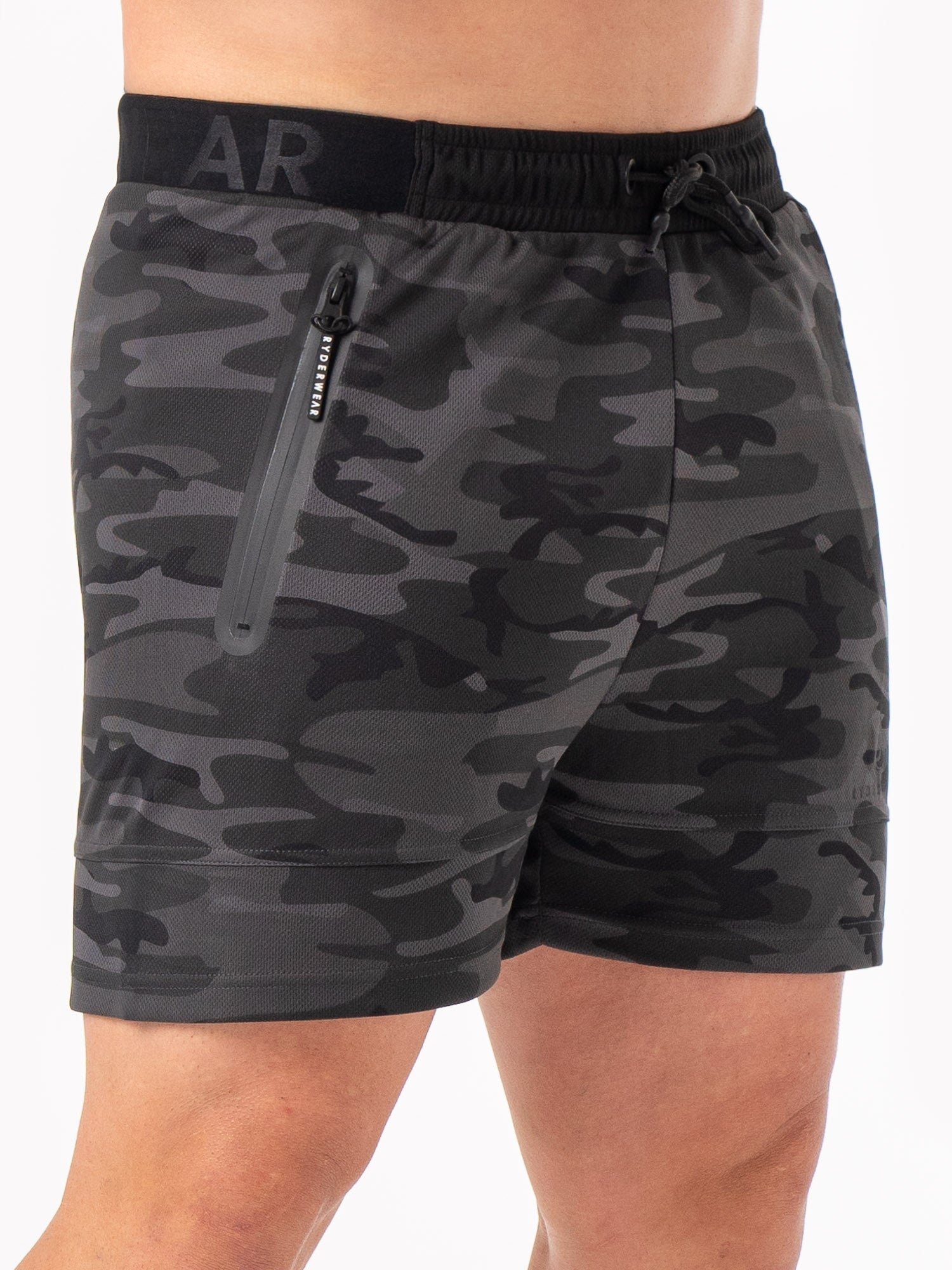 Energy Mesh Shorts - Black Camo for Men | Breathable Workout & Running Shorts | Gym, Jogging, and Outdoor Sports