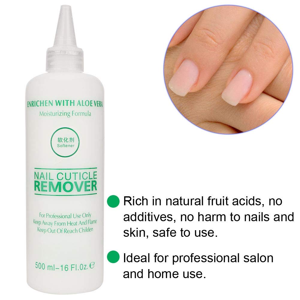 ANKROYU 500ML Nail Cuticle Softener & Dead Skin Remover - Manicure Pedicure Tool for Callus Removal, Rough Heel Repair & Smooth Skin Care - Perfect for Home Nail Salon & Professional Spa Treatments