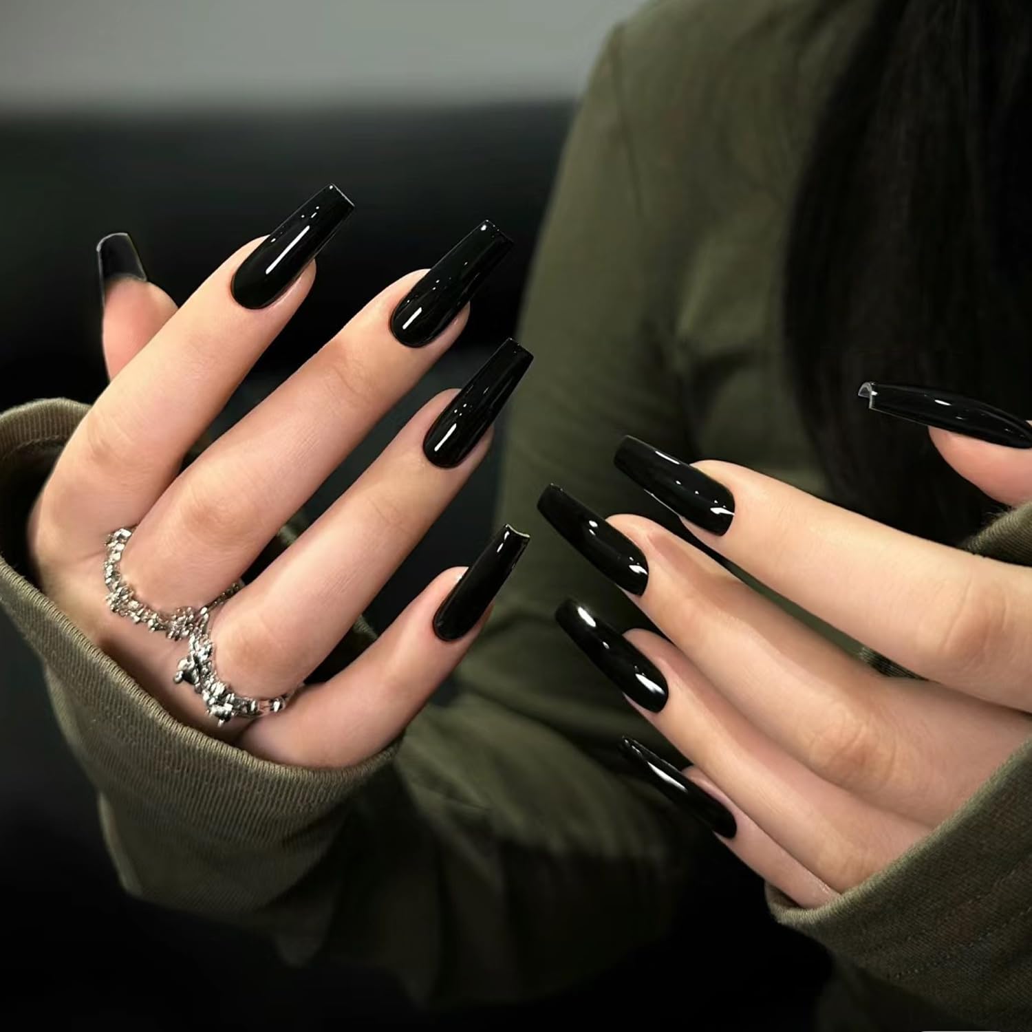 Major Dijit Quick Dry Nail Polish - 12ml/0.41oz Black Nail Lacquer | Fast Drying, Long Lasting & Chip Resistant | Professional Salon Quality | Perfect for Nail Art, Manicures & Everyday Wear