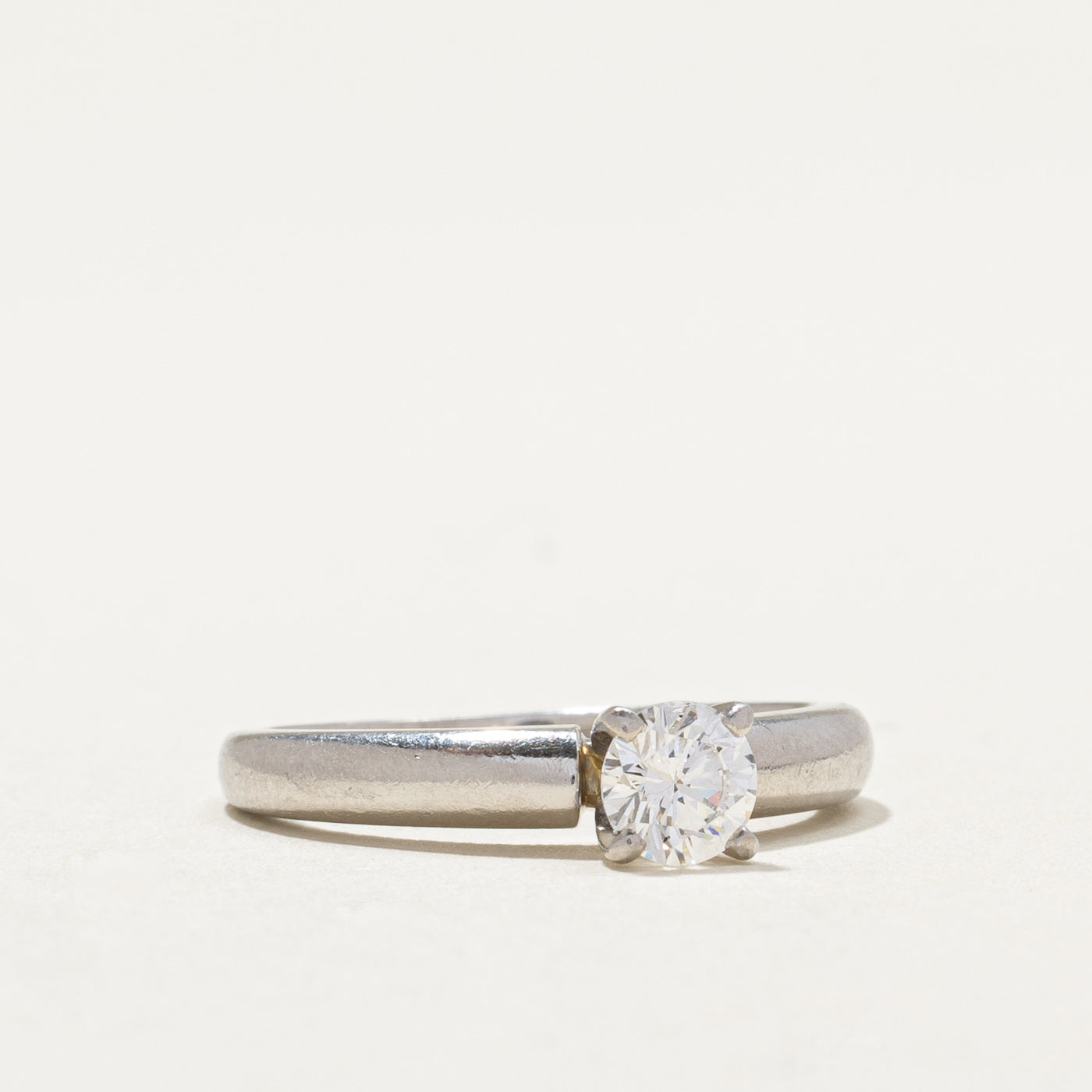 0.42ct Platinum Diamond Engagement Ring for Women - Size 5.5 - Perfect for Proposals, Anniversaries & Special Occasions