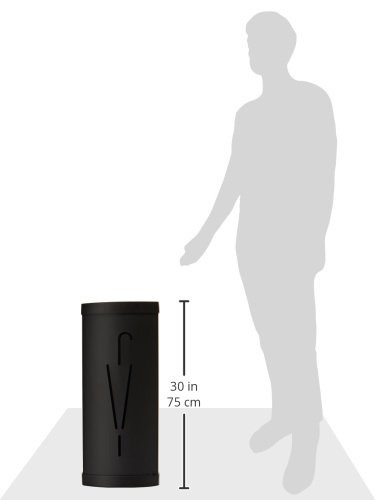 Triangular Umbrella Stand - Heavy Duty Metal & Plastic Umbrella Holder with Large Storage Capacity & Water Drip Tray - Matte Black Home & Garden Decor for Entryway, Patio, and Outdoor Use