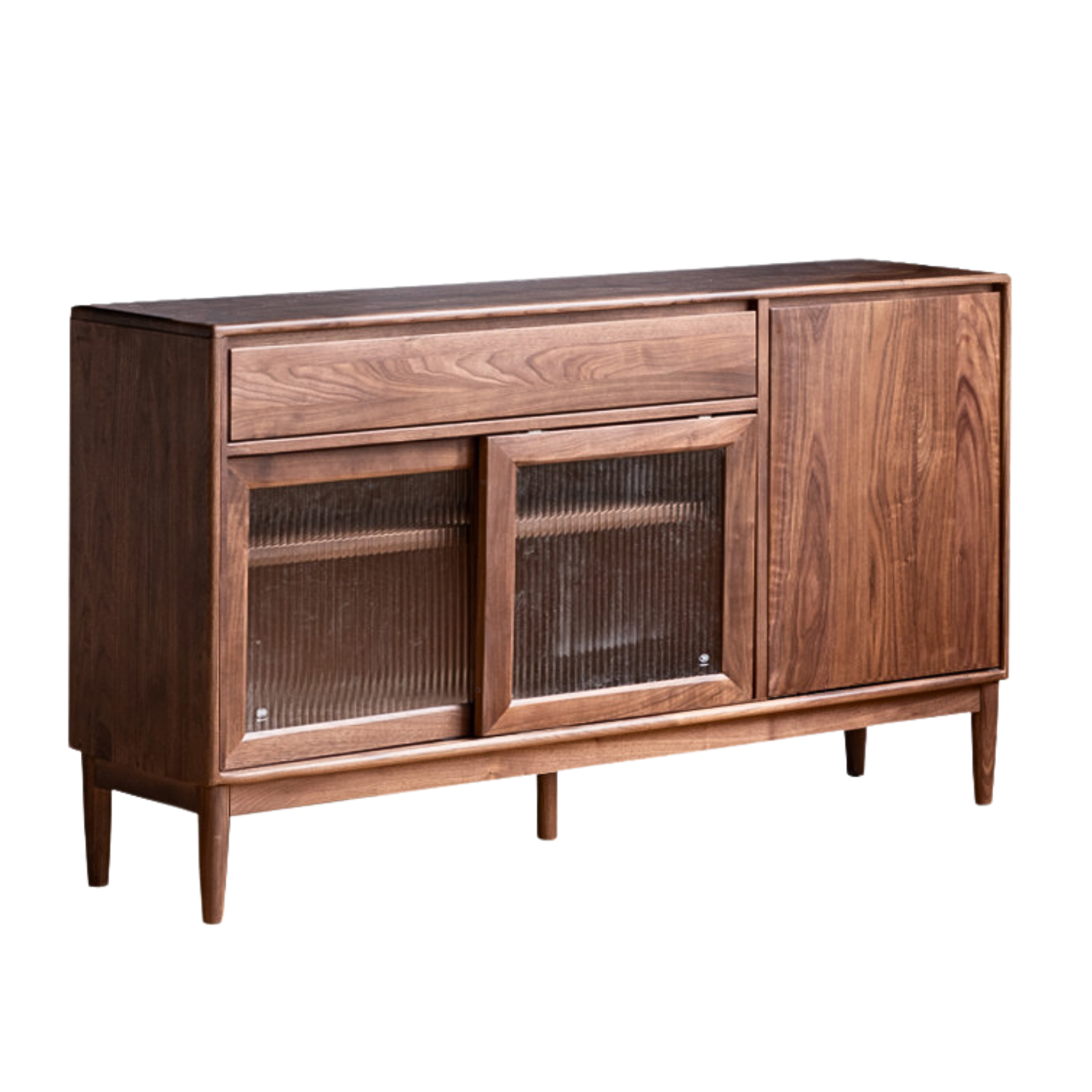 59x15.7x35.4 inch / 150x40x90cm / Rich Dark walnut color/ sideboard