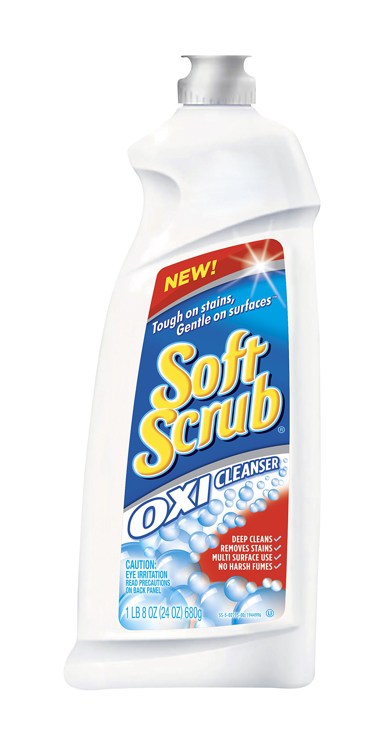Soft Scrub Oxi Cleanser - 24 OZ (Pack of 9) | Multi-Surface Bathroom & Kitchen Cleaner | Removes Stains, Grease & Grime | Safe for Tubs, Tiles, Sinks & Countertops