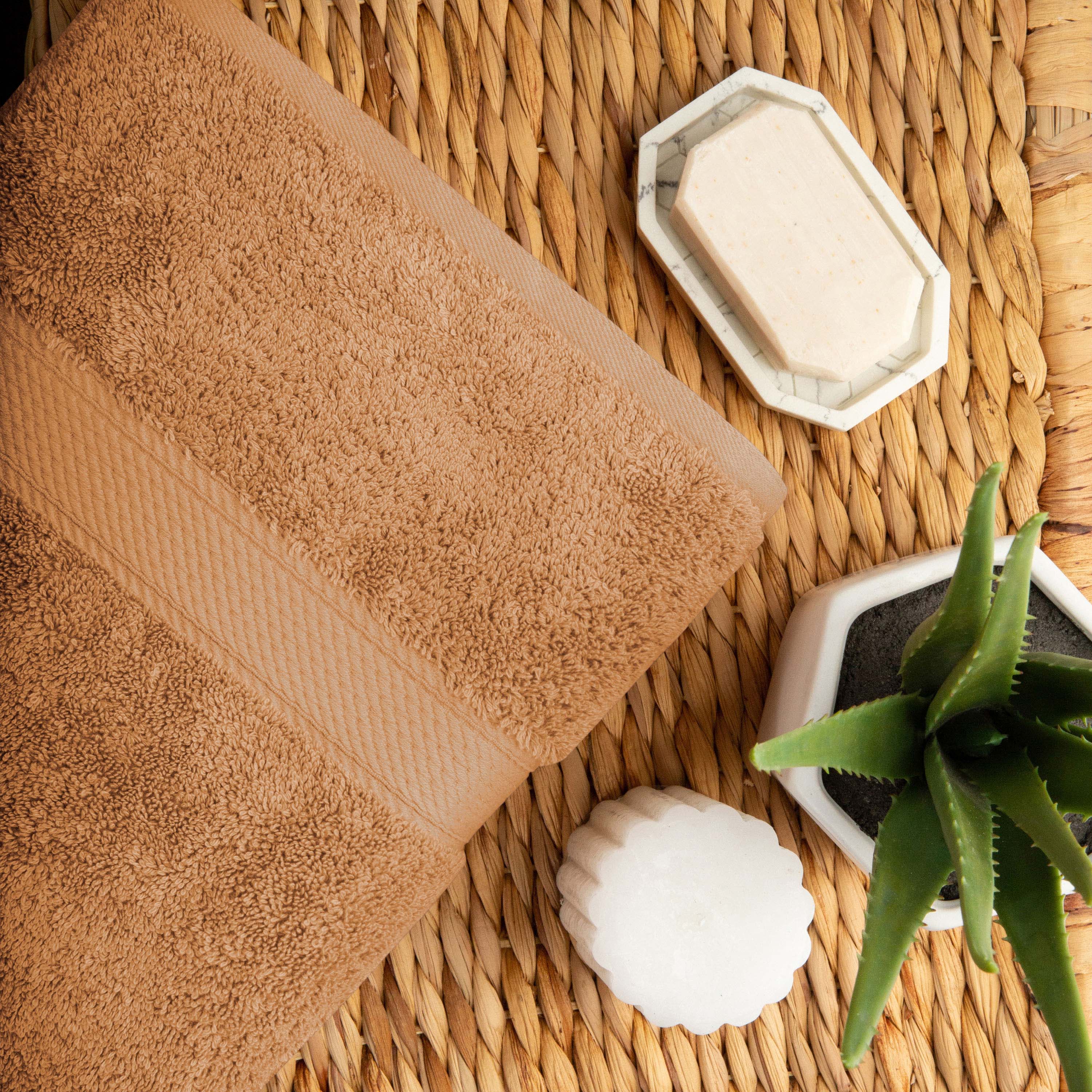 Premium 100% Egyptian Cotton Plush Heavyweight Luxury Bath Towel Set of 6 - Ultra Soft & Absorbent for Spa, Hotel & Home Use