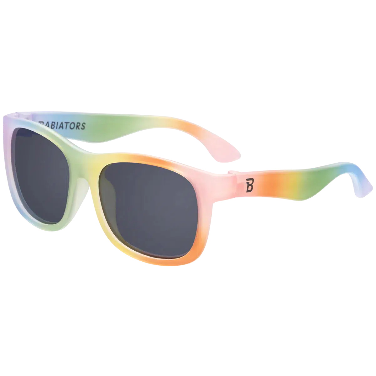 Babiators Navigator Sunglasses for Kids - UV400 Protection, Rad Rainbow Frame - Perfect for Outdoor Play, Beach & Sports Activities