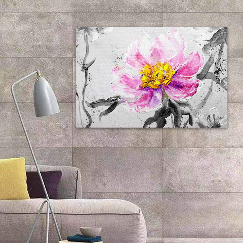 Sunflower Canvas Wall Art - 32x48 Inches Framed Painting, Home Decor for Bedroom & Living Room | Perfect for Farmhouse, Boho & Modern Interior Design