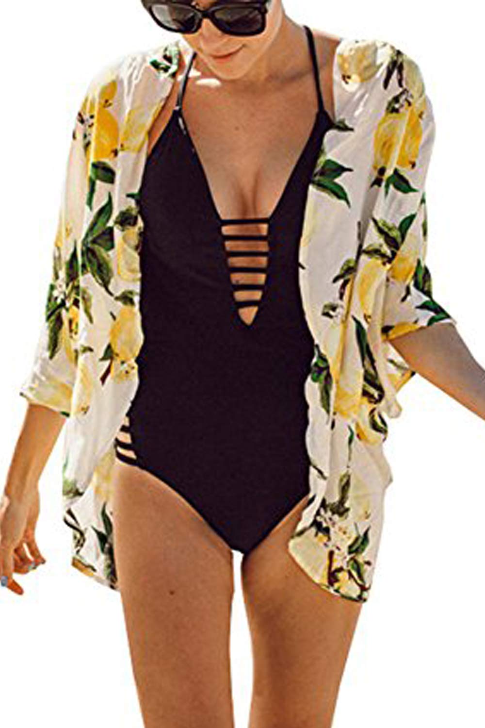 Yonala Women's Beach Cover Up - Lightweight Bikini Cardigan Swimwear for Summer, Pool & Vacation - Perfect for Beach, Resort & Tropical Getaways